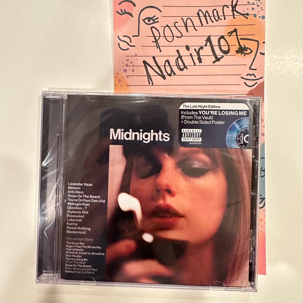 Taylor Swift Midnights Late Night Edition Sealed